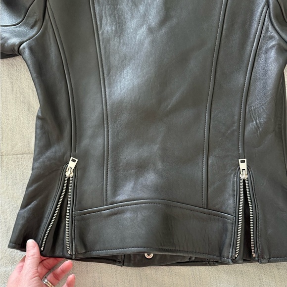 Maje Leather Biker Jacket size EU 38 (US Small-Medium) - Picture 5 of 10